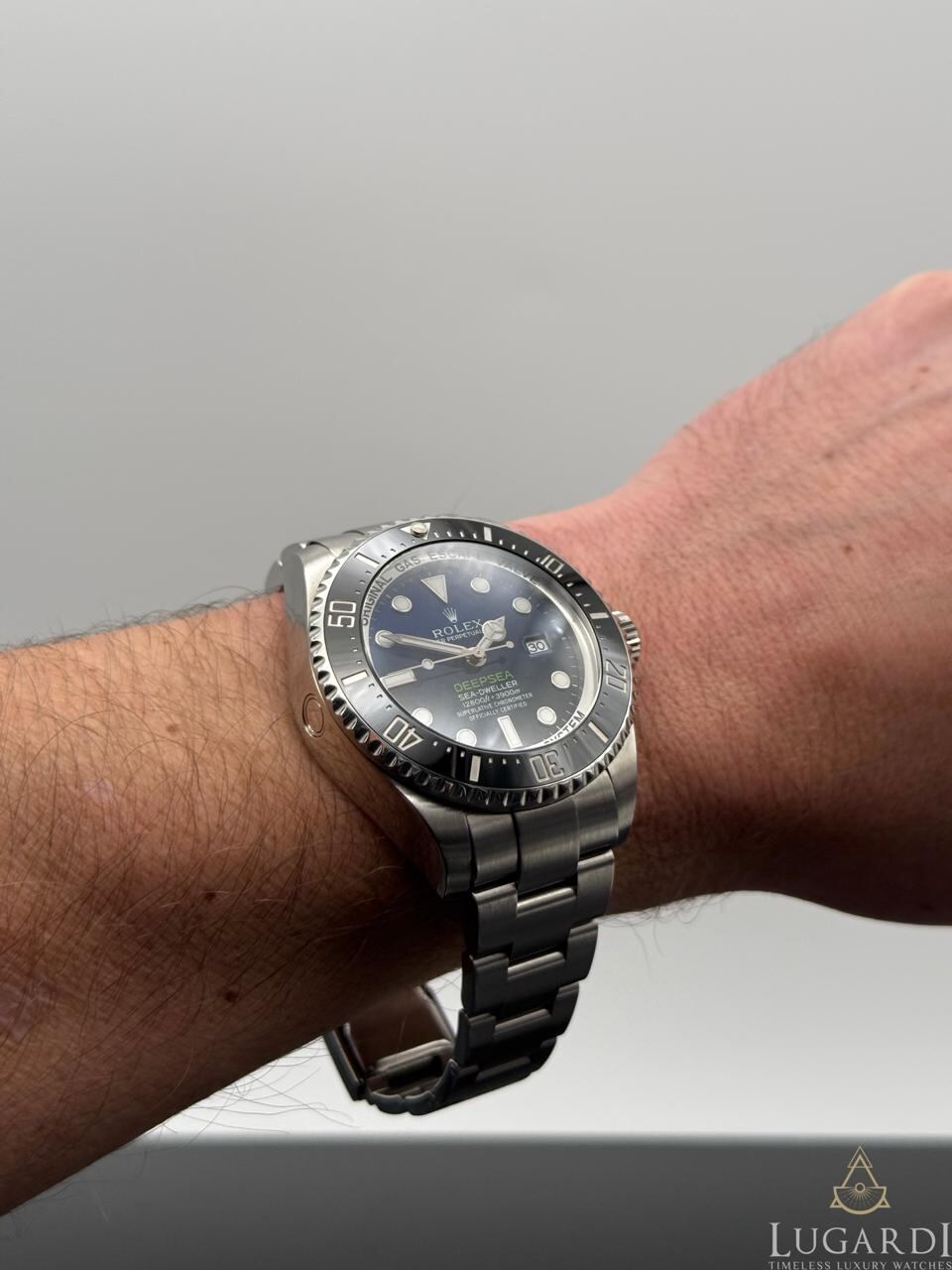 Rolex Sea-Dweller Deepsea 116660 James Cameron blue black gradient dial stainless steel 44mm diver watch on Oyster bracelet