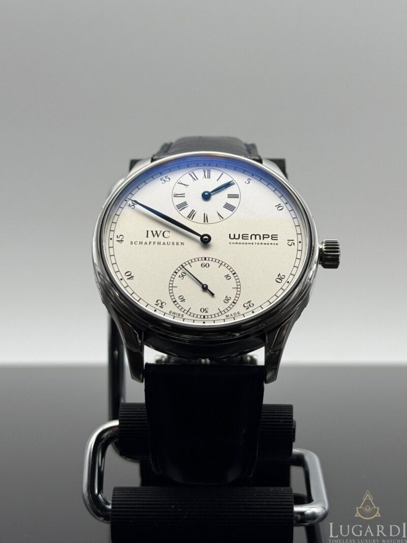 IWC Portugieser Regulateur IW5443 Wempe silver dial 43mm on black crocodile strap