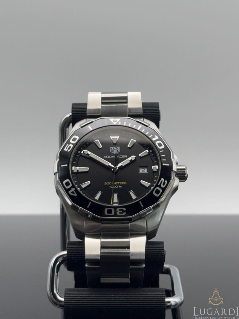 TAG Heuer Aquaracer WAY101A.BA0748 anthracite grey dial 43mm on steel bracelet